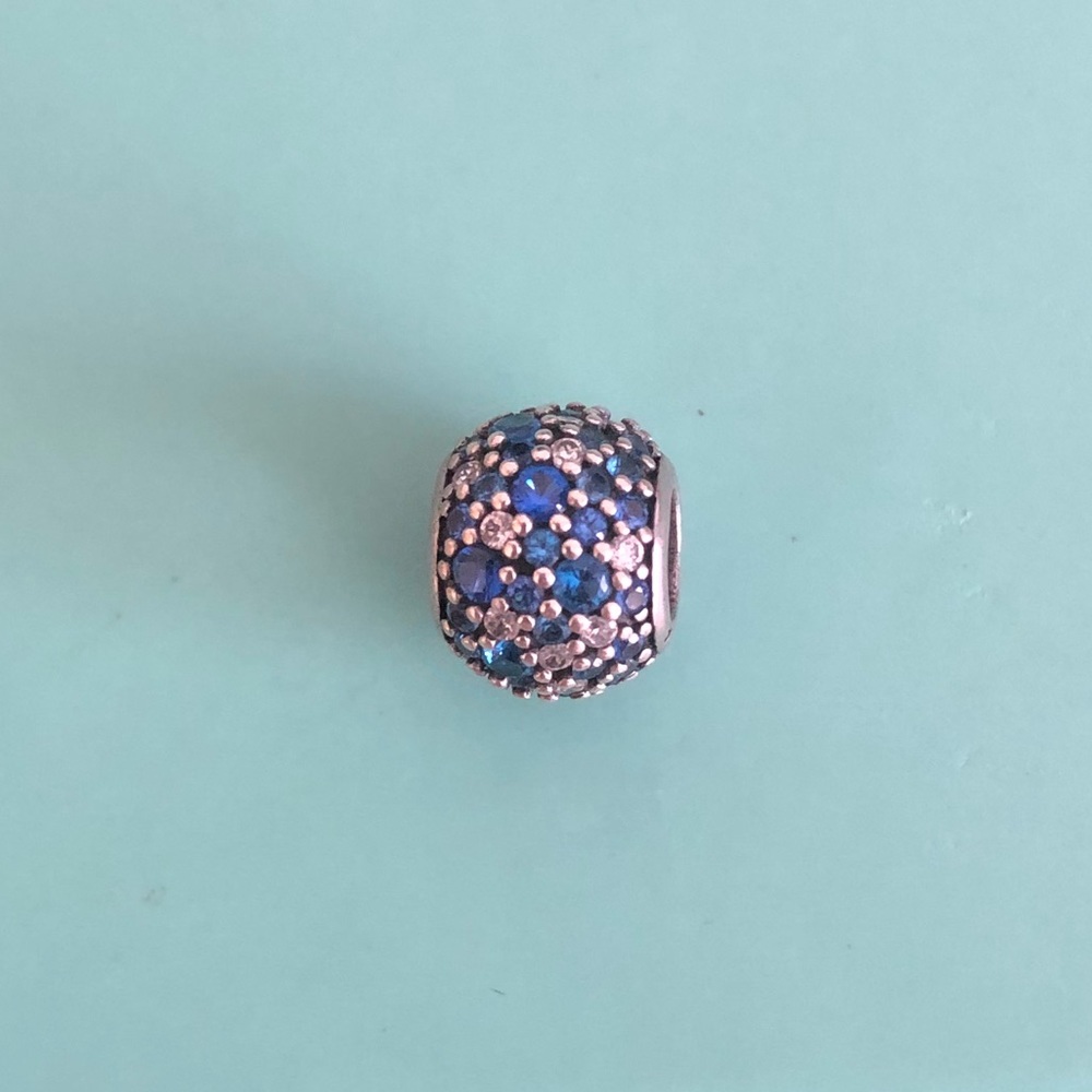 Pandora Blue Droplet Charm